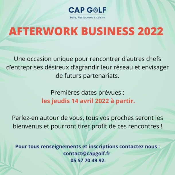 Afterwork Business à Cap Golf 